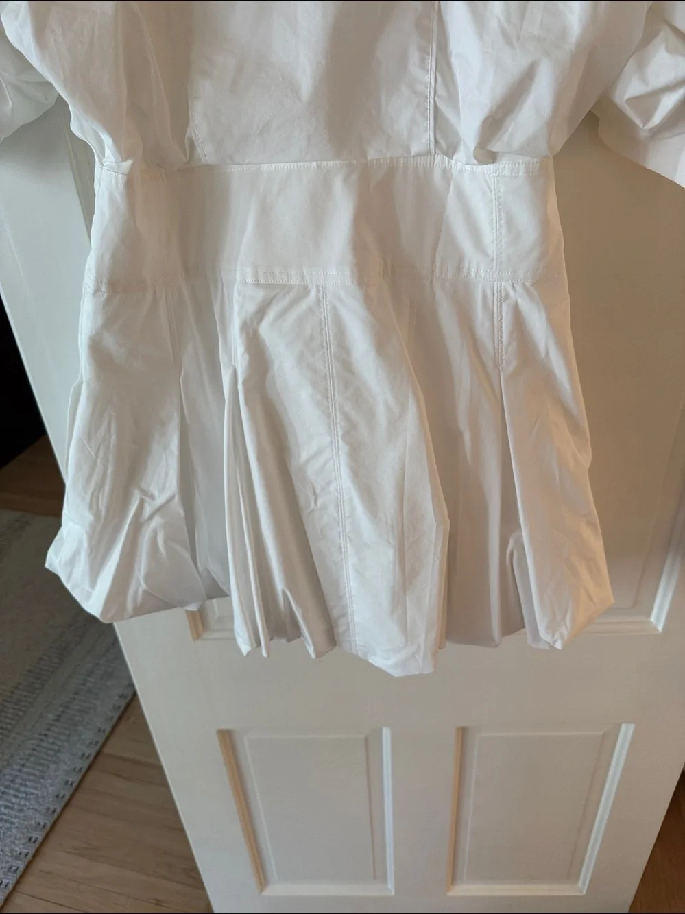 Jonathan Simkhai Effie White Bubble Mini Dress- NWT
